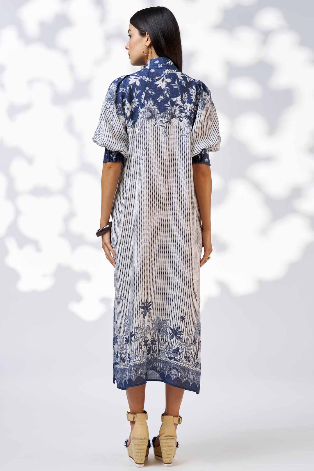 Xanthe Shirt Dress in Indigo