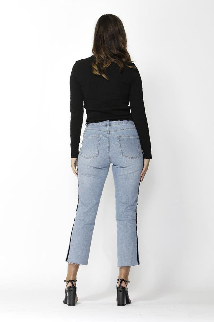 Hunter Velvet Stripe Jean Bottoms SASS