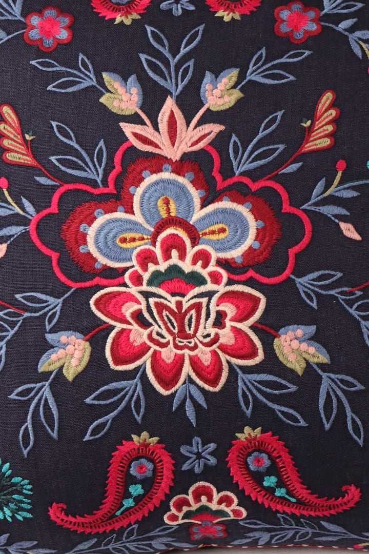 Sicilia Linen Embroided Pillow | FINAL SALE