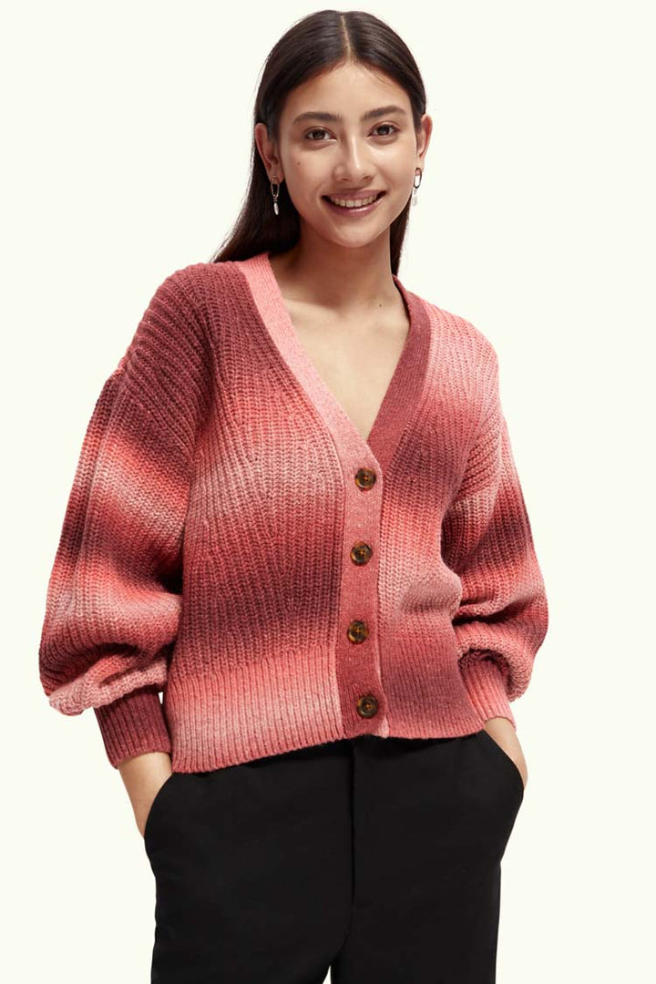 Knitted Puffy Sleeve Cardigan in Combo X | FINAL SALE