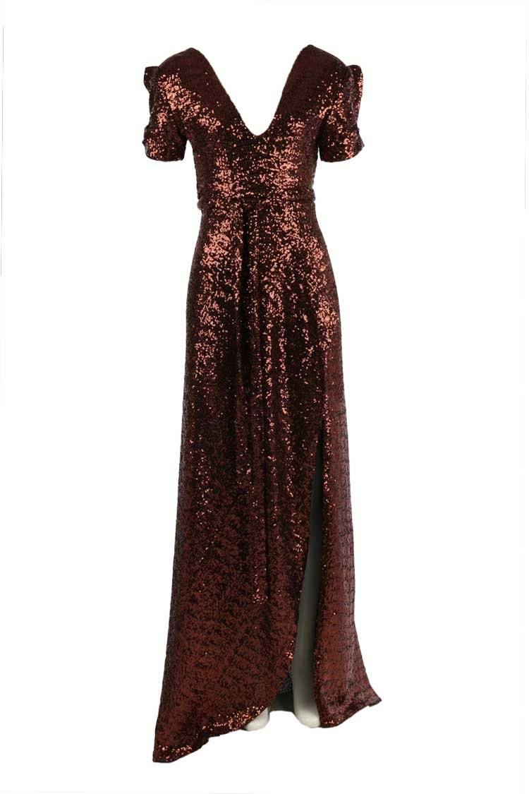 Viva SS Gown in Ginger Sequin by Lucy Laurita Frockaholics at Momento Dezigns Viva SS Gown in Ginger Sequin by Lucy Laurita Frockaholics at Momento Dezigns