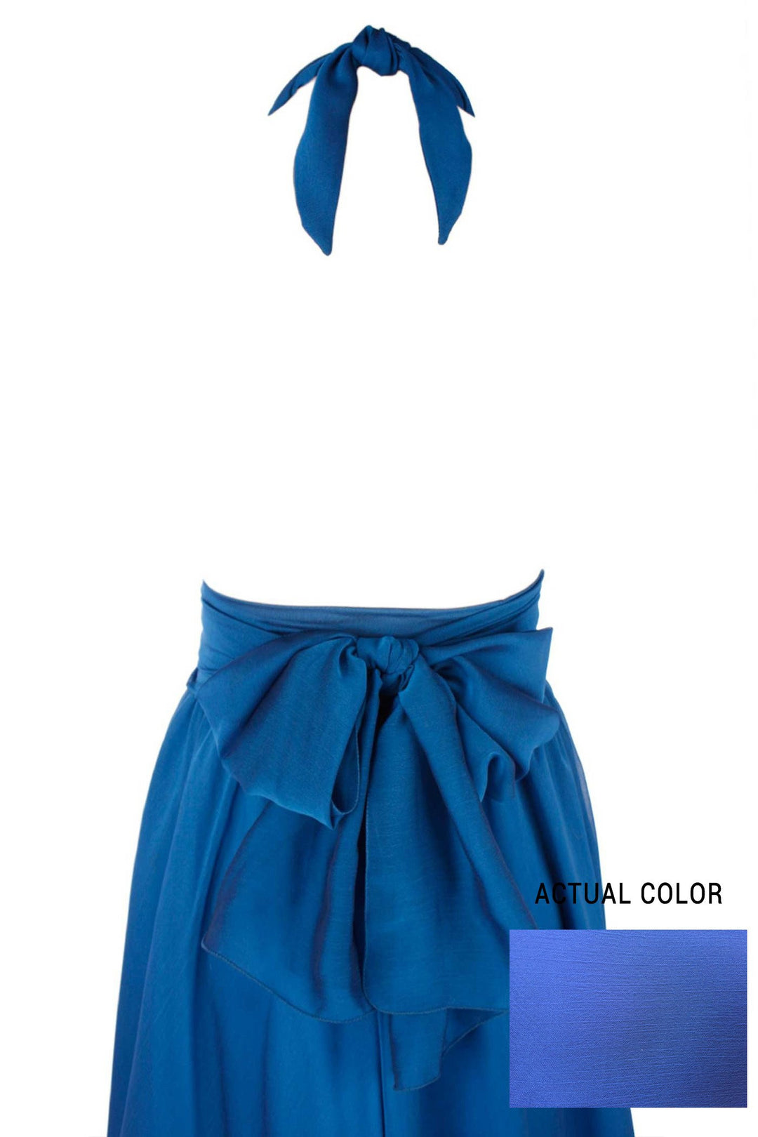 Harlow Gown in Sapphire | Chiffon Dresses Lucy Laurita - Leiela