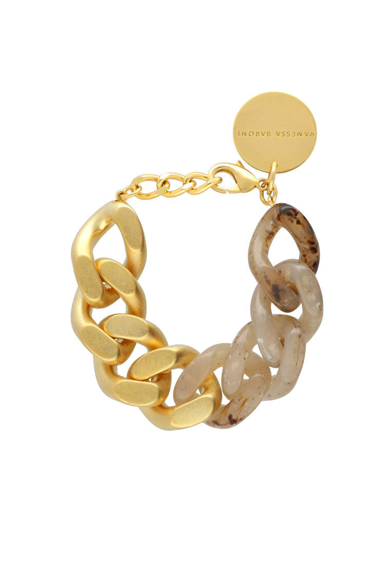 2-Tone Great Bracelet w Gold in Light Bernstein