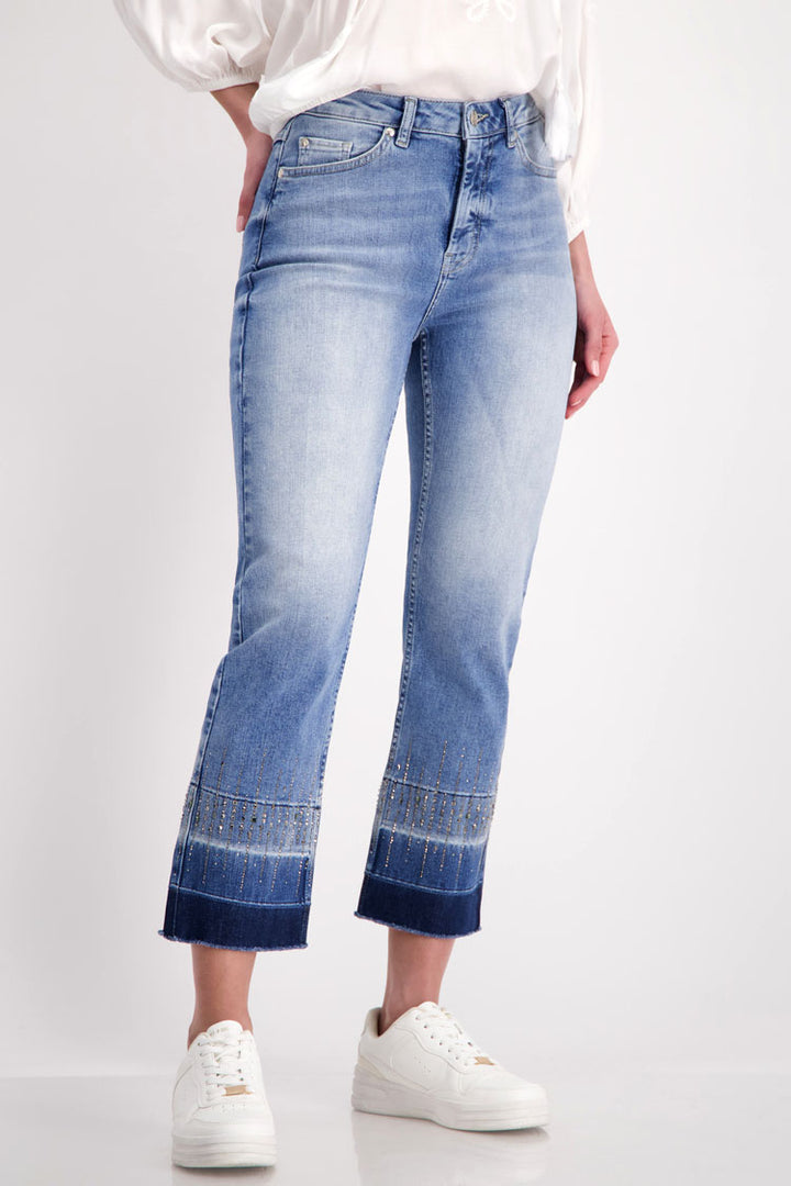 7/8 Bootcut Jeans w Rhinestones
