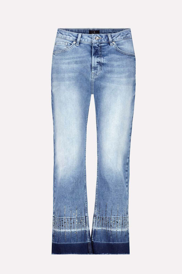 7/8 Bootcut Jeans w Rhinestones