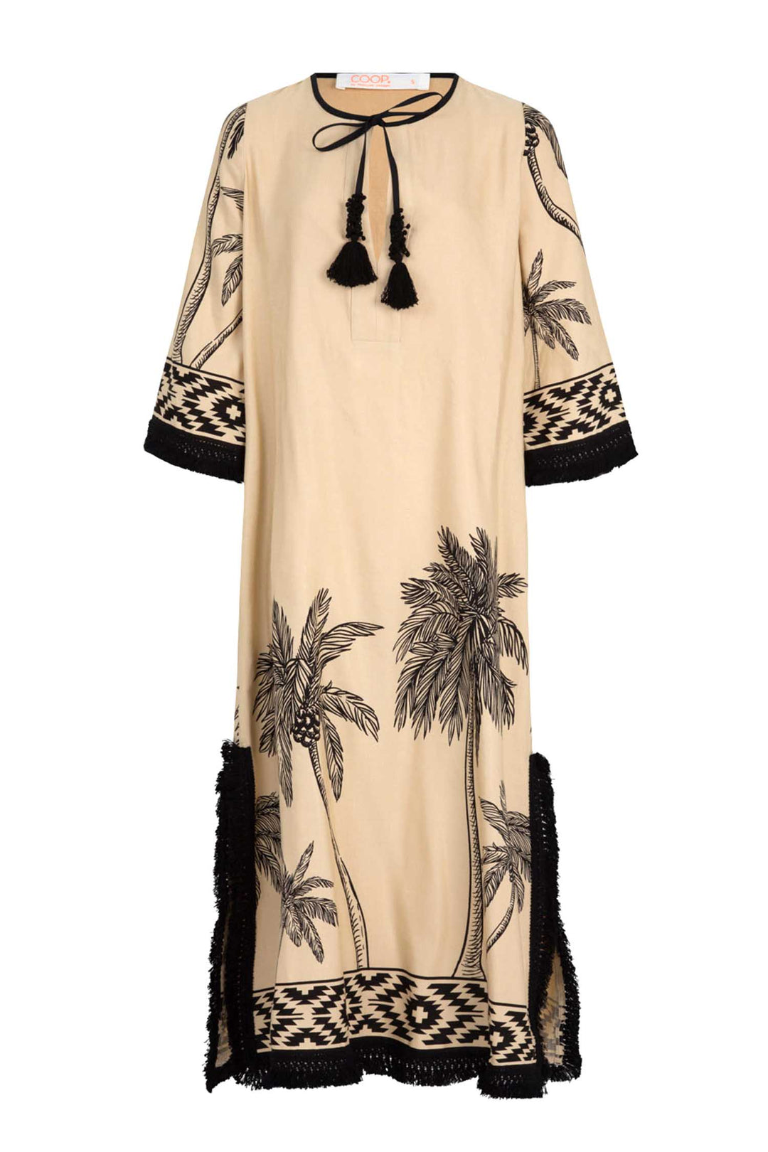 A Palm of State of Mind Dress in Tan