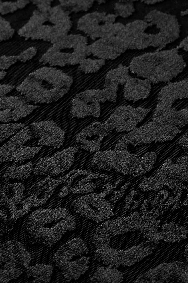 AOP Burnout LS T-Shirt in Poetry Leopard Black