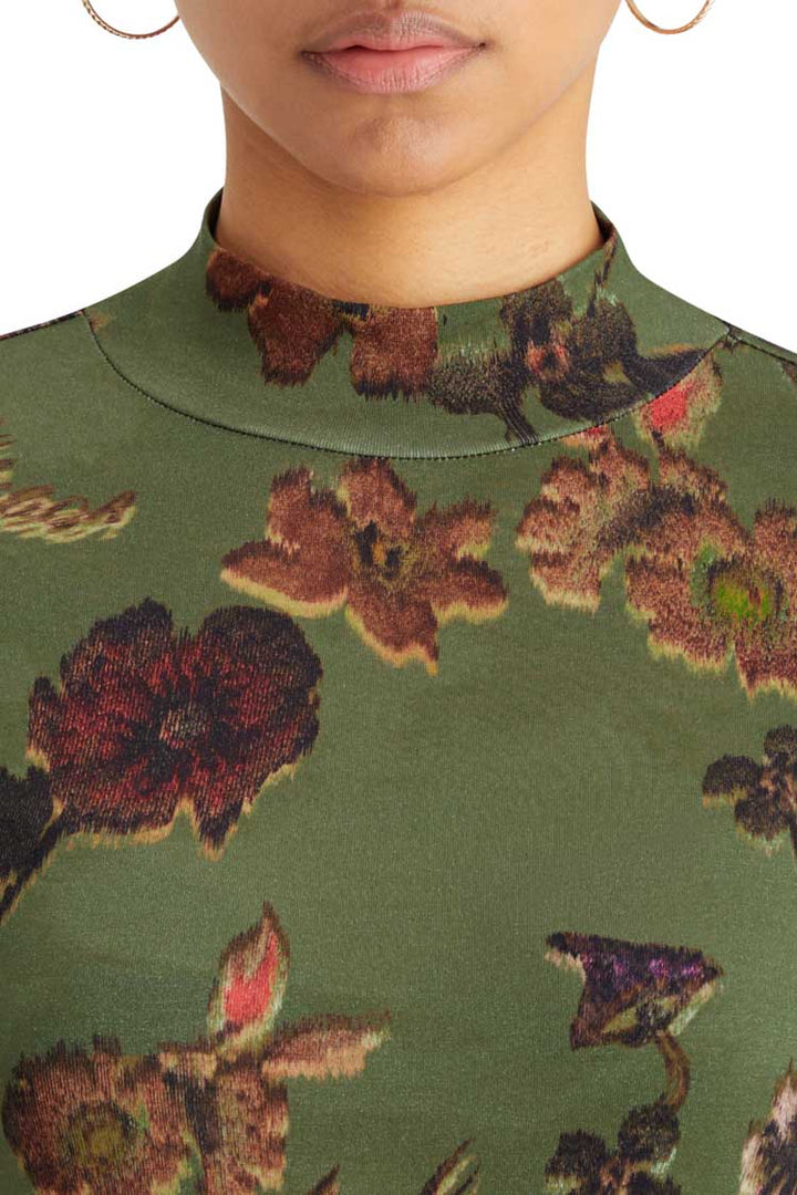 AOP LS T-Shirt in Poetry Tapestry Military