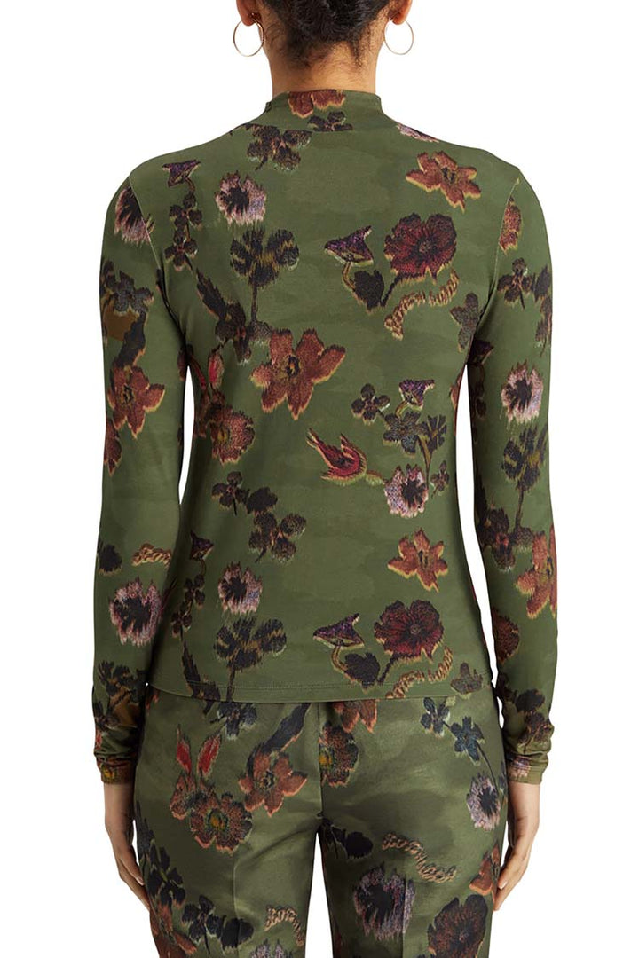 AOP LS T-Shirt in Poetry Tapestry Military