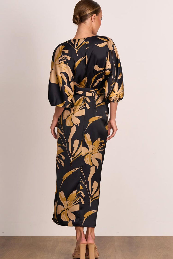 Ablaze Wrap Midi Dress