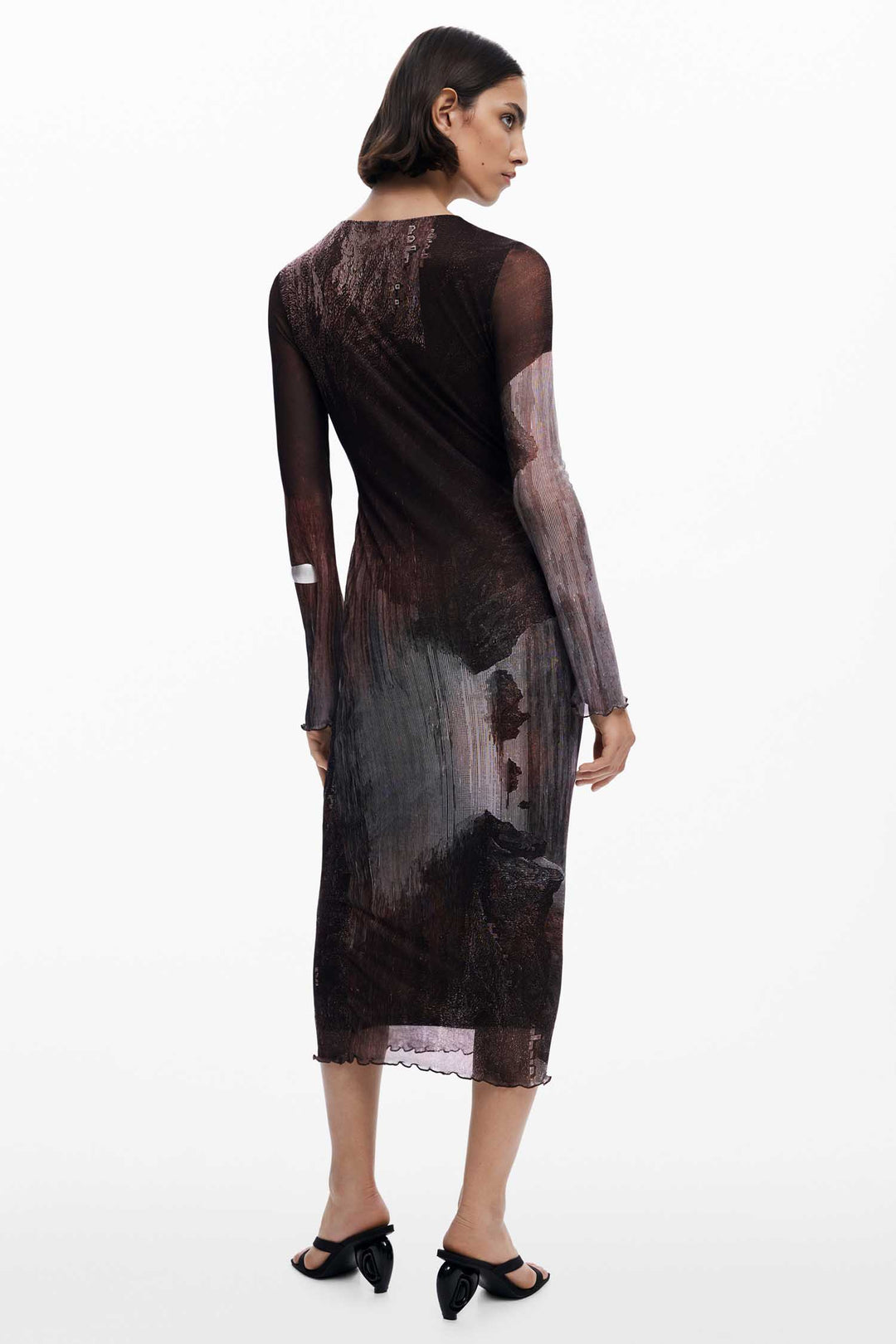 Abyss Lacroix Dress in Marron Oscuro