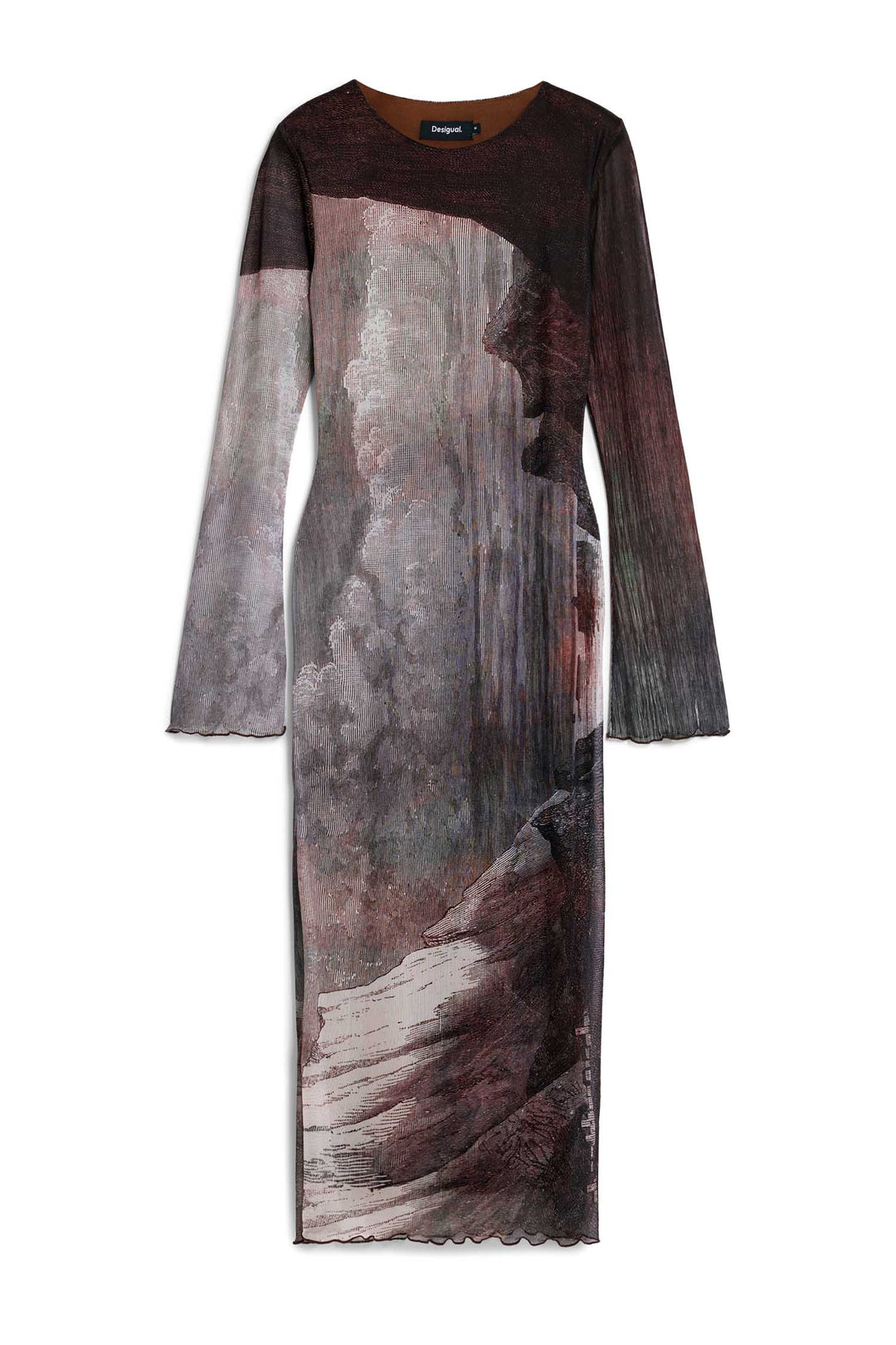 Abyss Lacroix Dress in Marron Oscuro