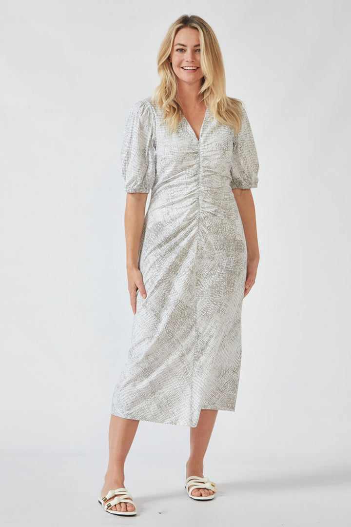 Acrobat Bay Jinx Dress in Pumice Print | FINAL SALE