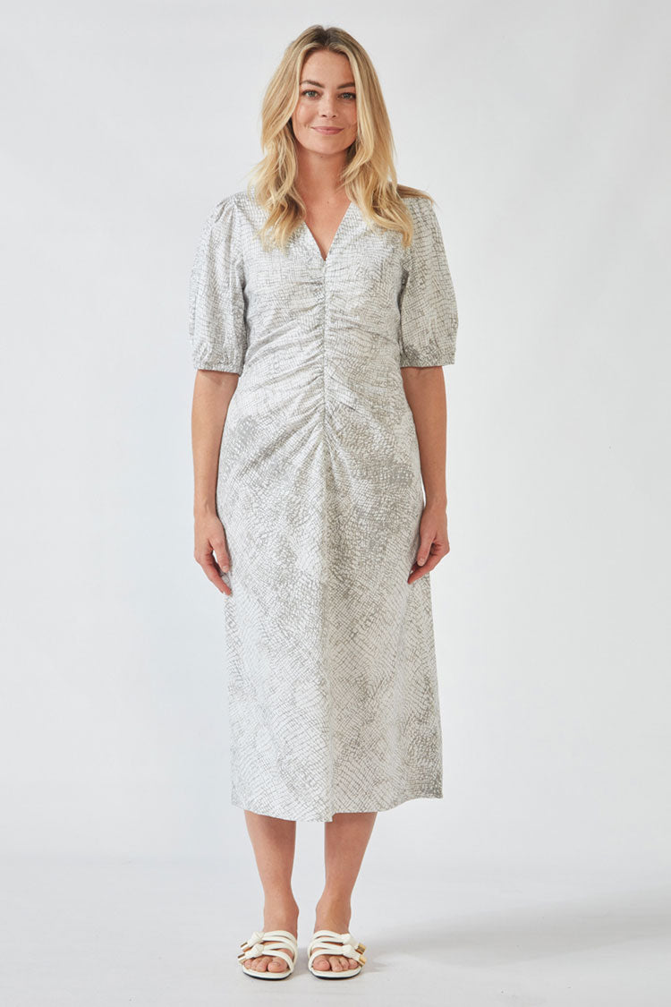 Acrobat Bay Jinx Dress in Pumice Print | FINAL SALE