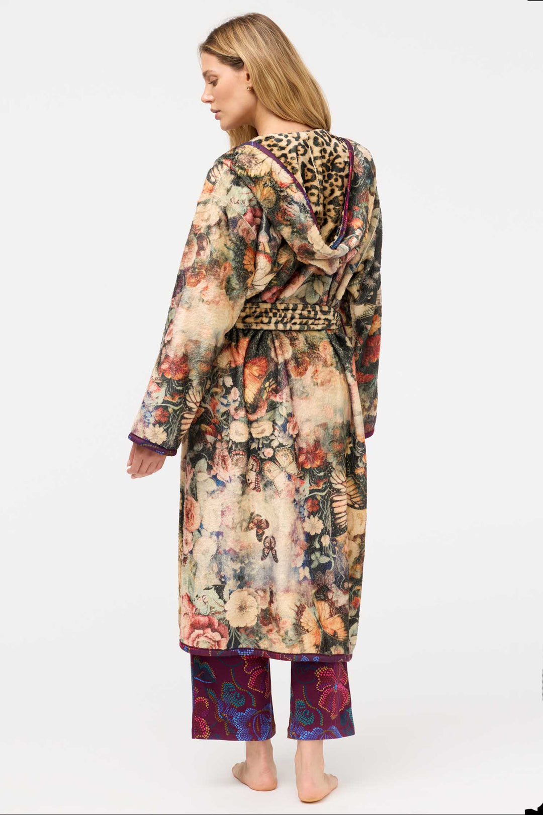 Aditi Reversible Robe in Bellina Leopard