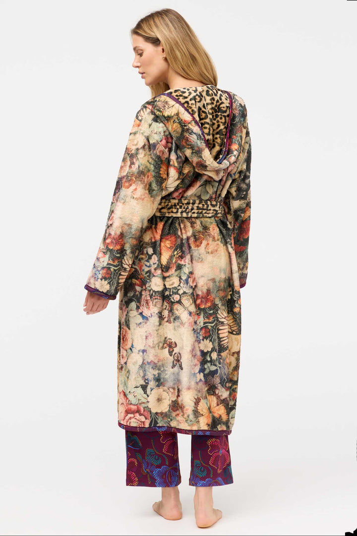 Aditi Reversible Robe in Bellina Leopard