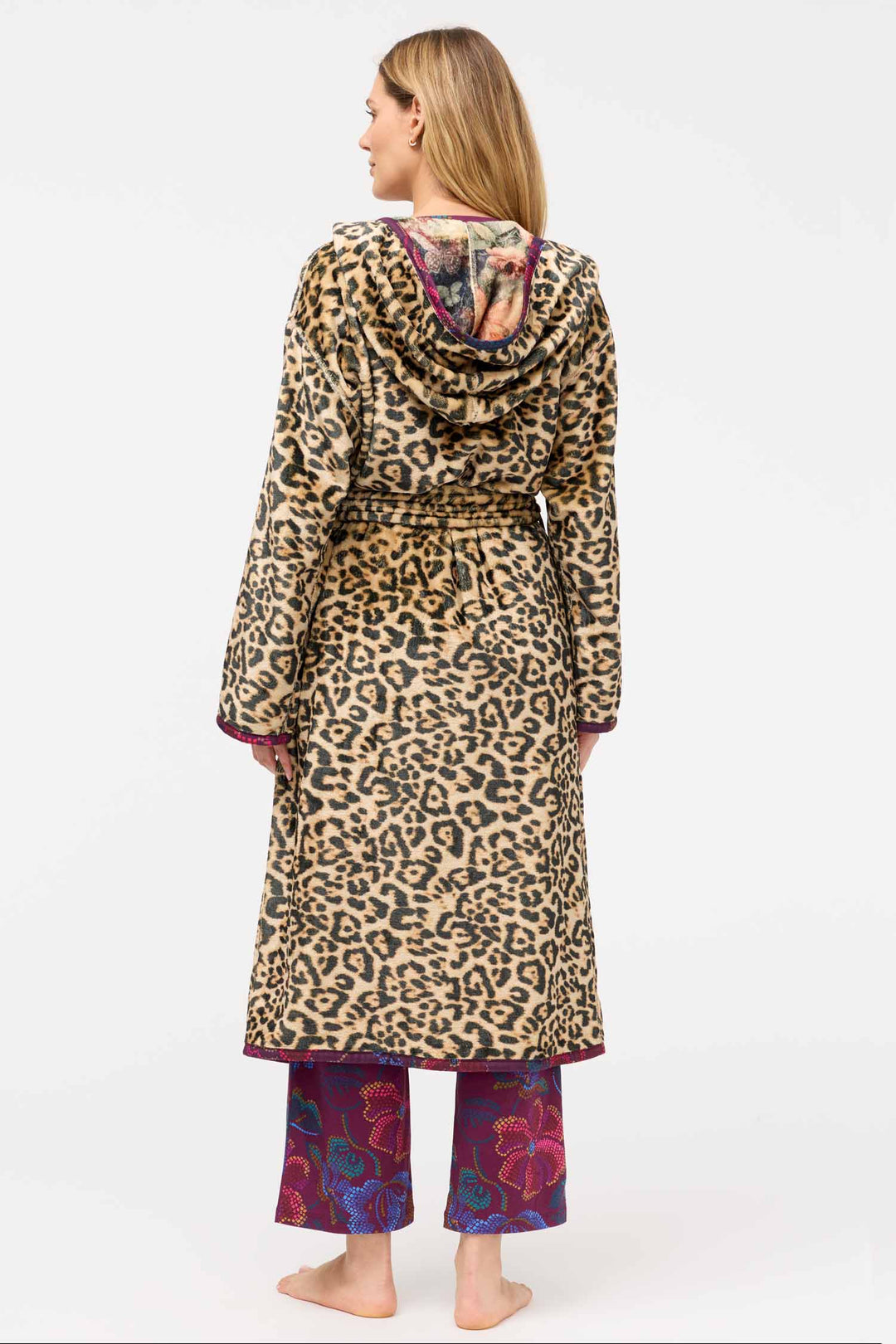 Aditi Reversible Robe in Bellina Leopard