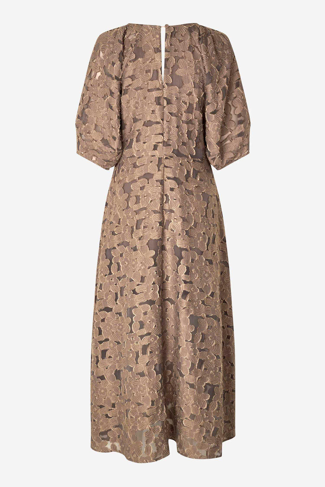 Agatha Fitted Maxi Dress in Fossil
