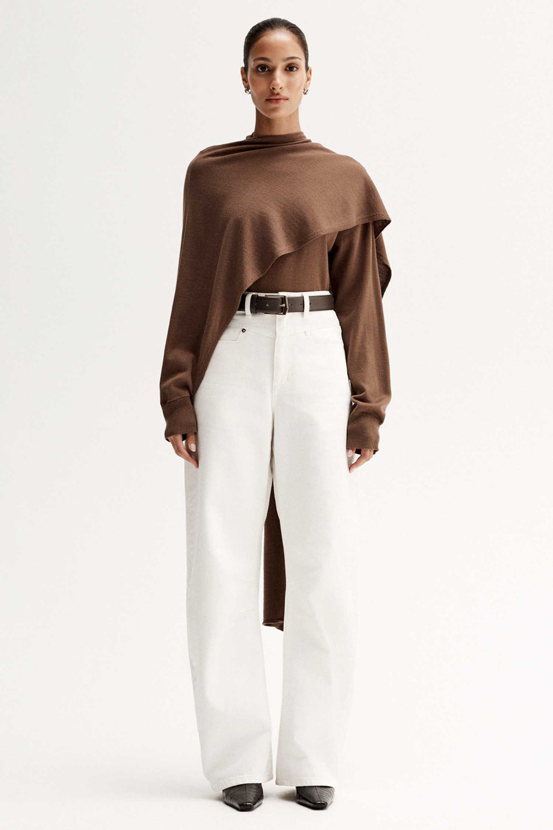 Agnes Knit Jumper in Tan