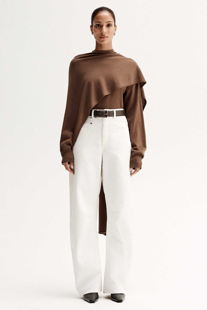 Agnes Knit Jumper in Tan