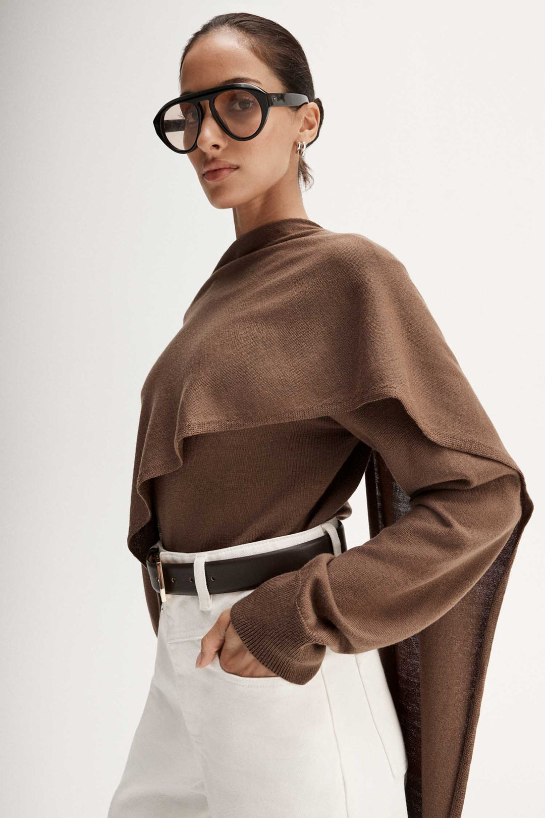 Agnes Knit Jumper in Tan