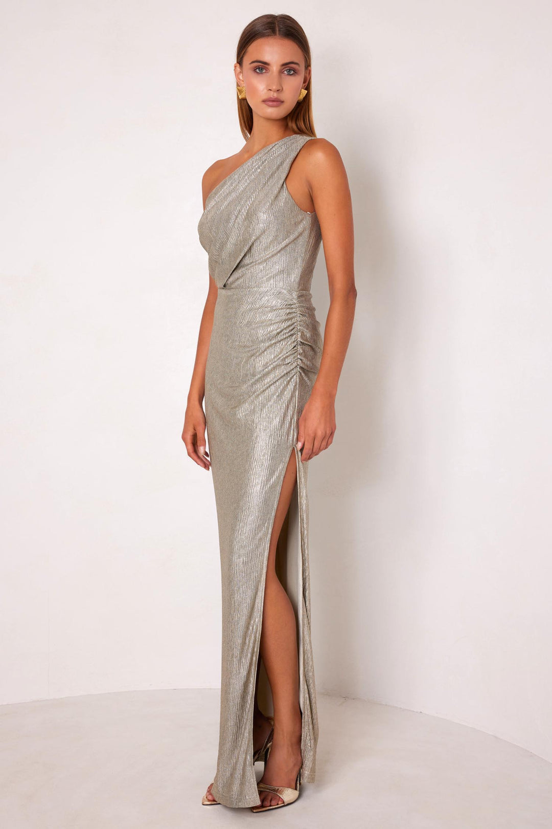 Alanna Maxi Dress in Gold