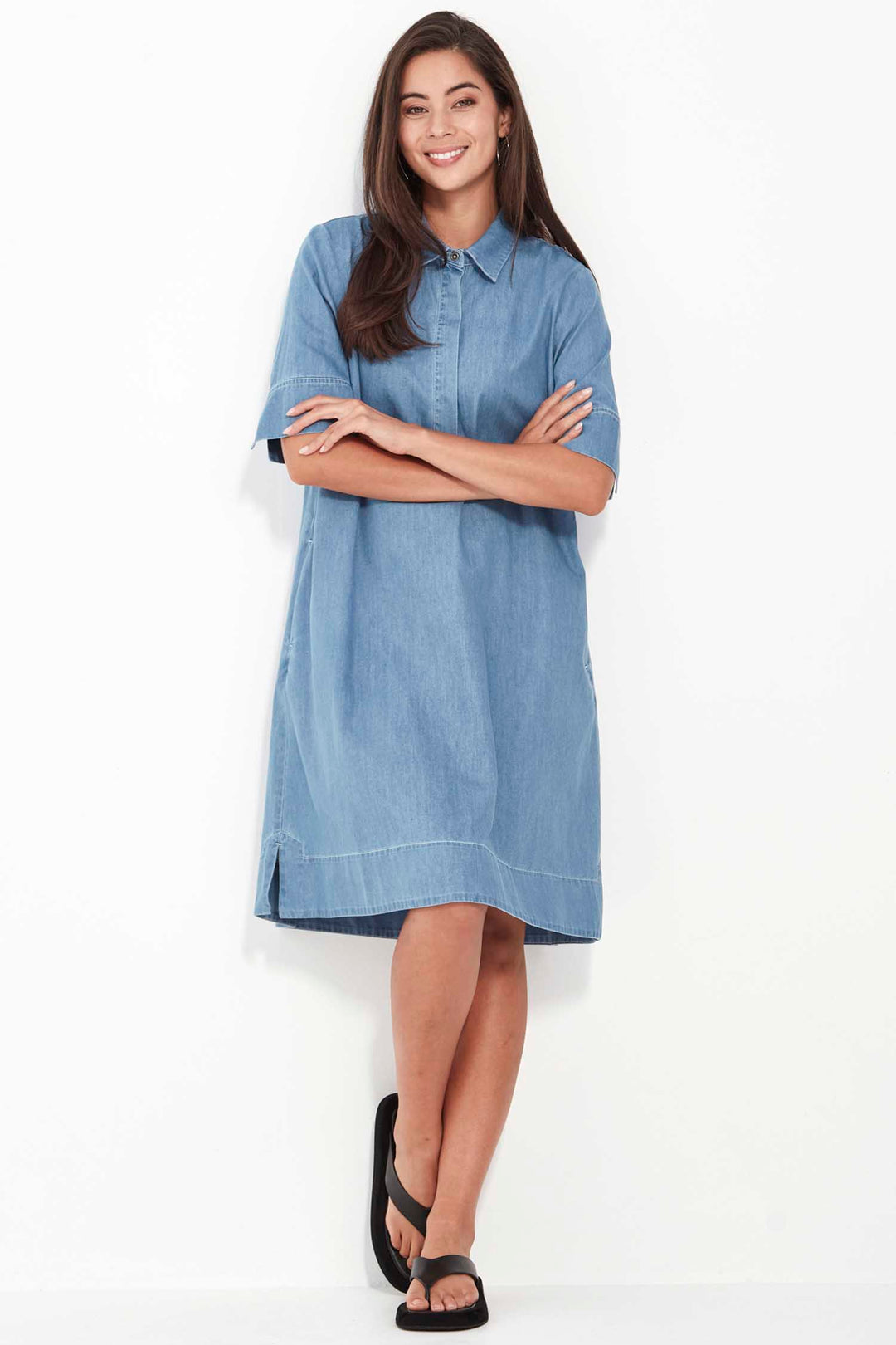Alex Dress in Denim