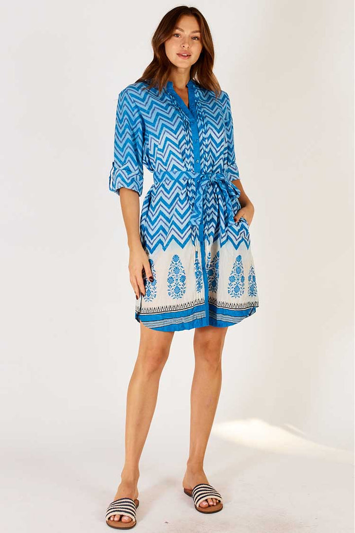 Alex Shirtmaker Dress in Ocean