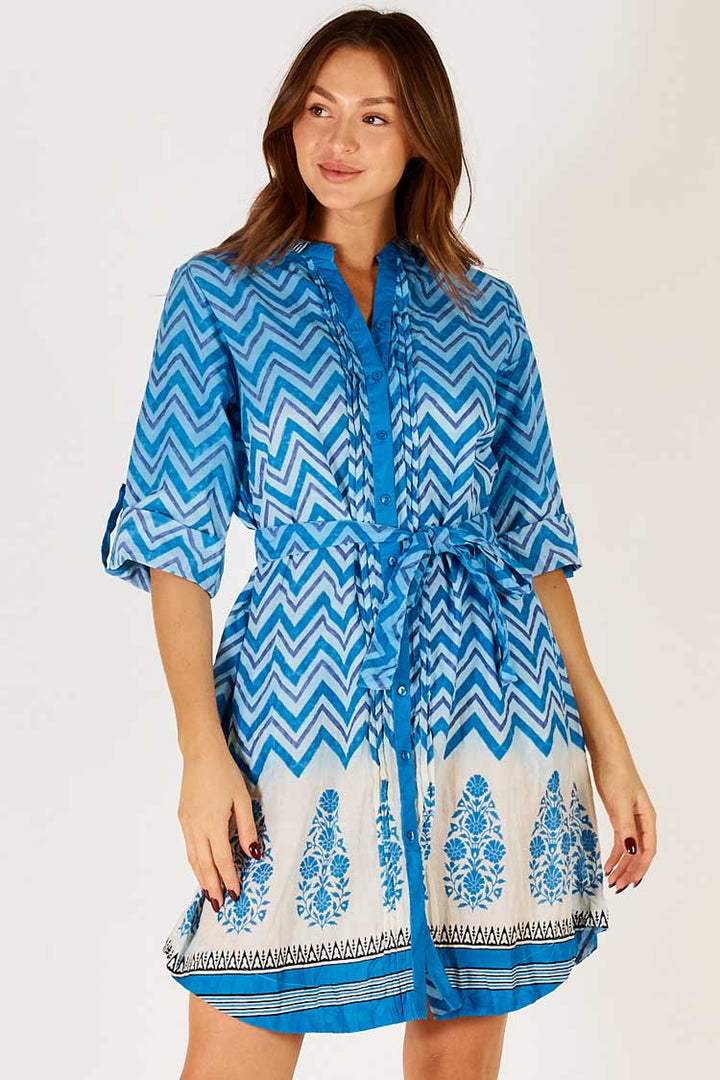 Alex Shirtmaker Dress in Ocean