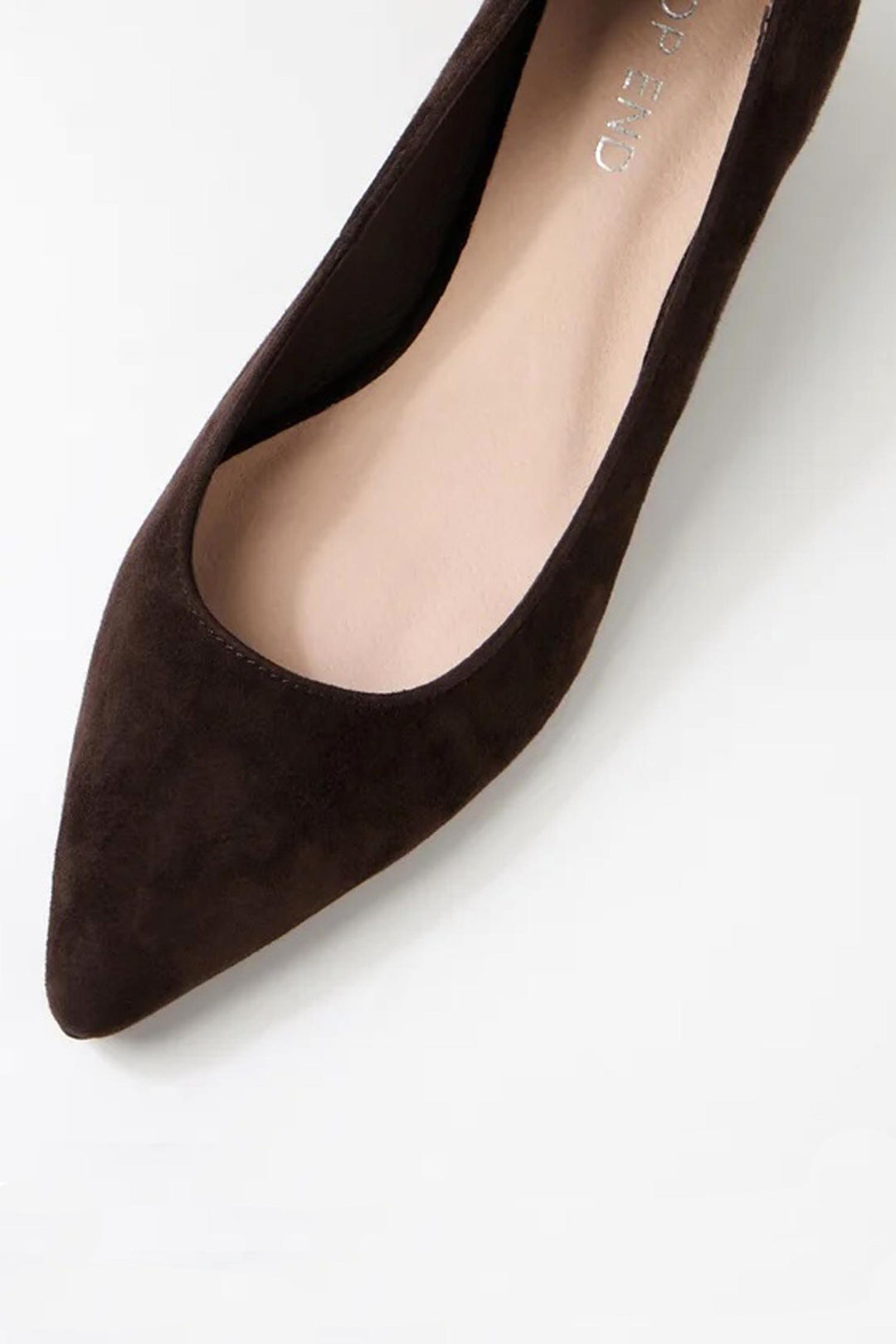 Alger Suede Pump in Chocolate