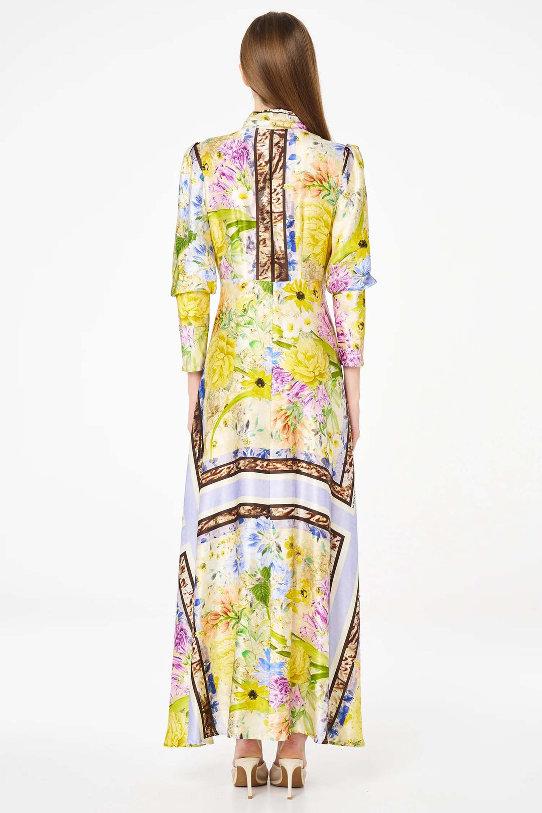 Alicia Long Sleeve Dress in Lilac Citrus Floral