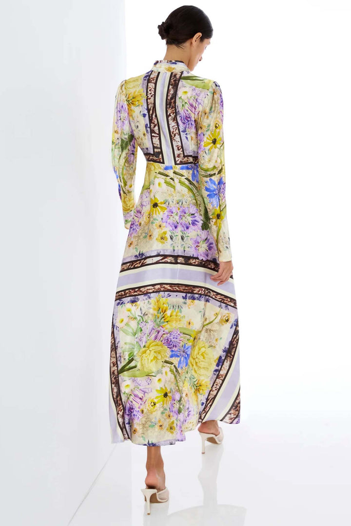 Alicia Long Sleeve Dress in Lilac Citrus Floral