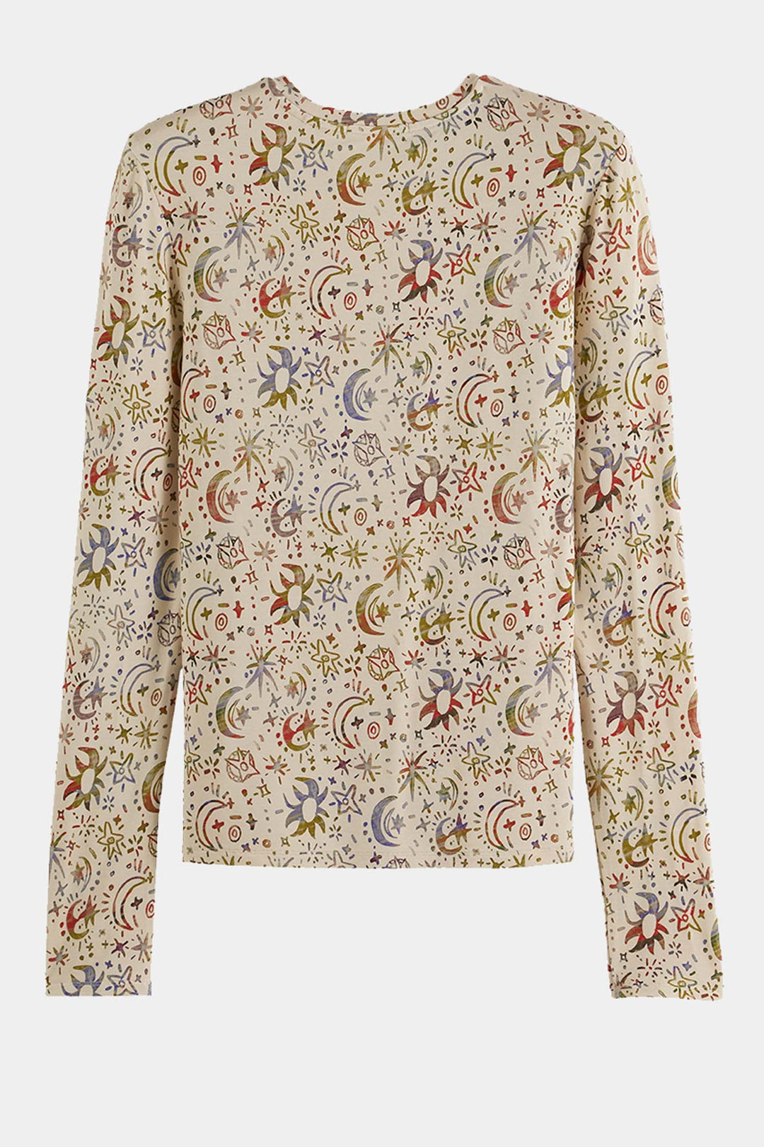 All Over Printed L/S T-Shirt in Cosmic Sky
