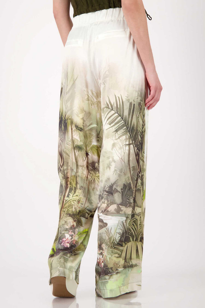 All-Over Tropical Pants in Olive