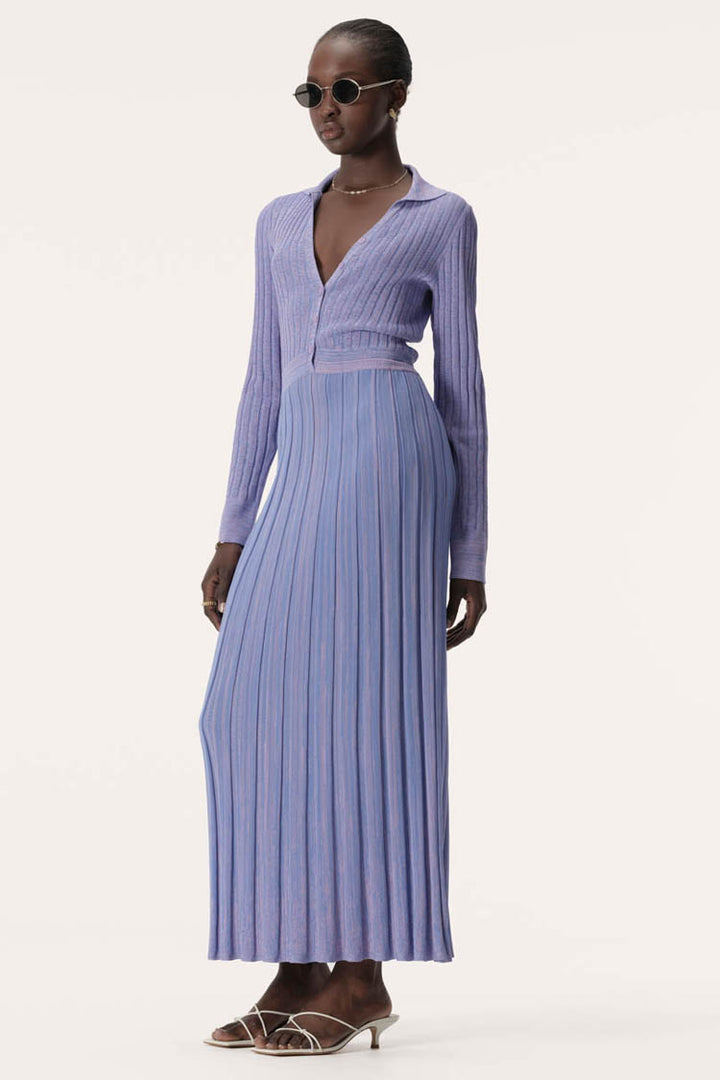 Almo Knit Dress in Violet | FINAL SALE