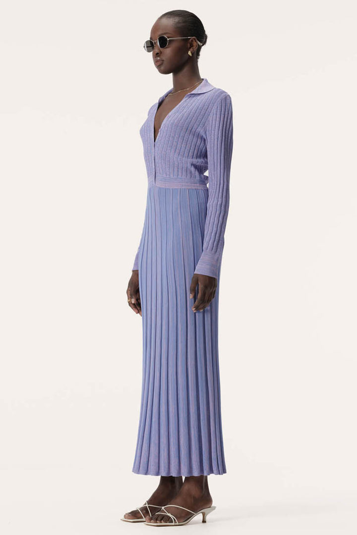 Almo Knit Dress in Violet | FINAL SALE