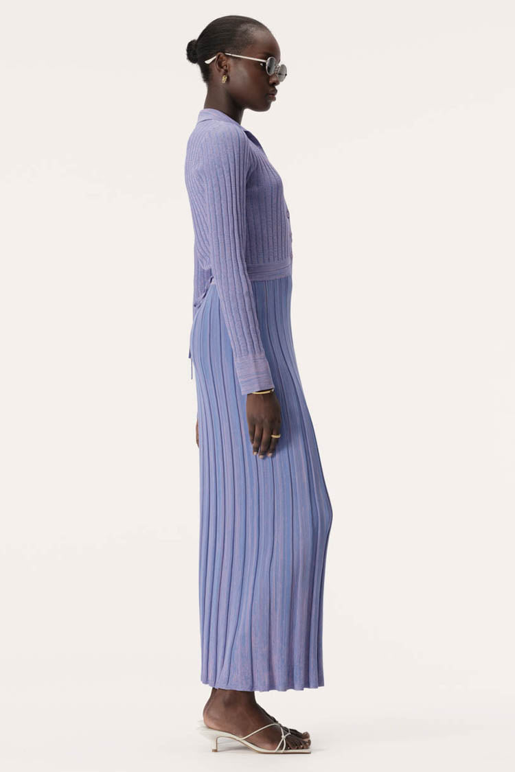 Almo Knit Dress in Violet | FINAL SALE