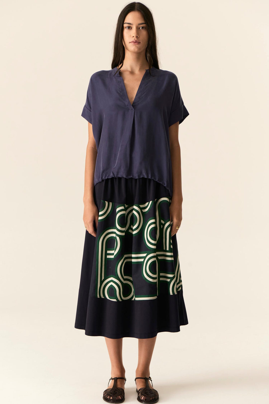 Alter Patch Skirt in Ink
