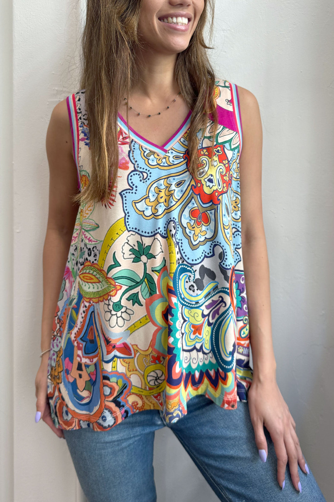 Amanda Janie Fav V-Neck Tank Top