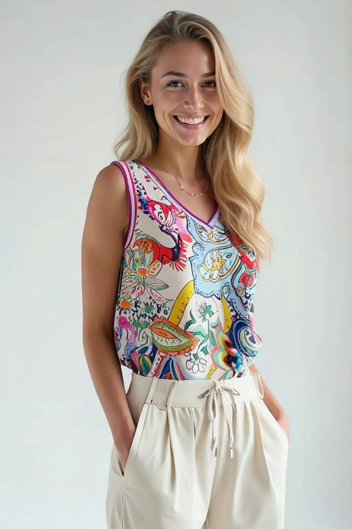 Amanda Janie Fav V-Neck Tank Top