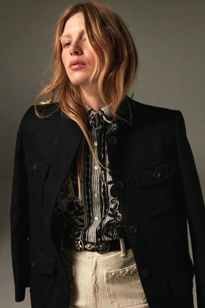 Amanda Laberynth Blouse in Azzurro