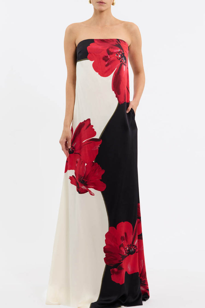 Amapola Maxi Dress in Poppy Print