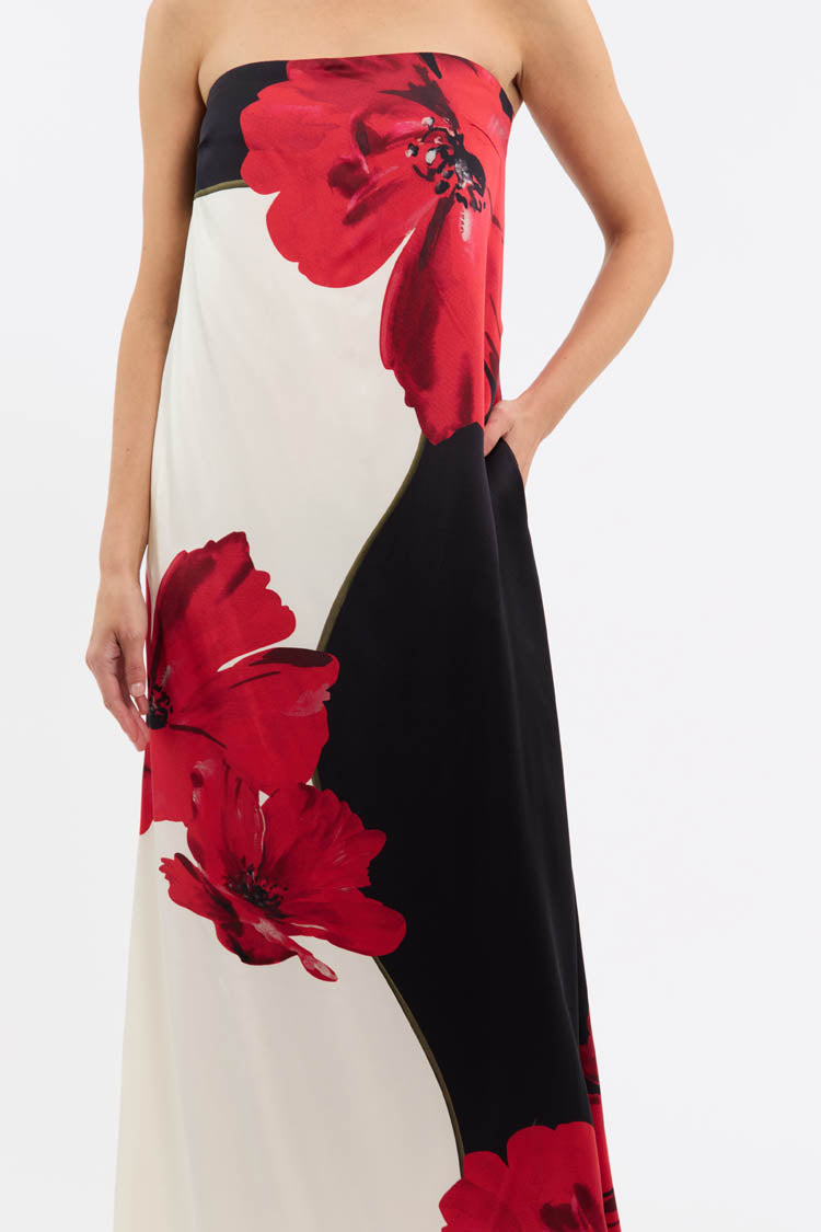 Amapola Maxi Dress in Poppy Print