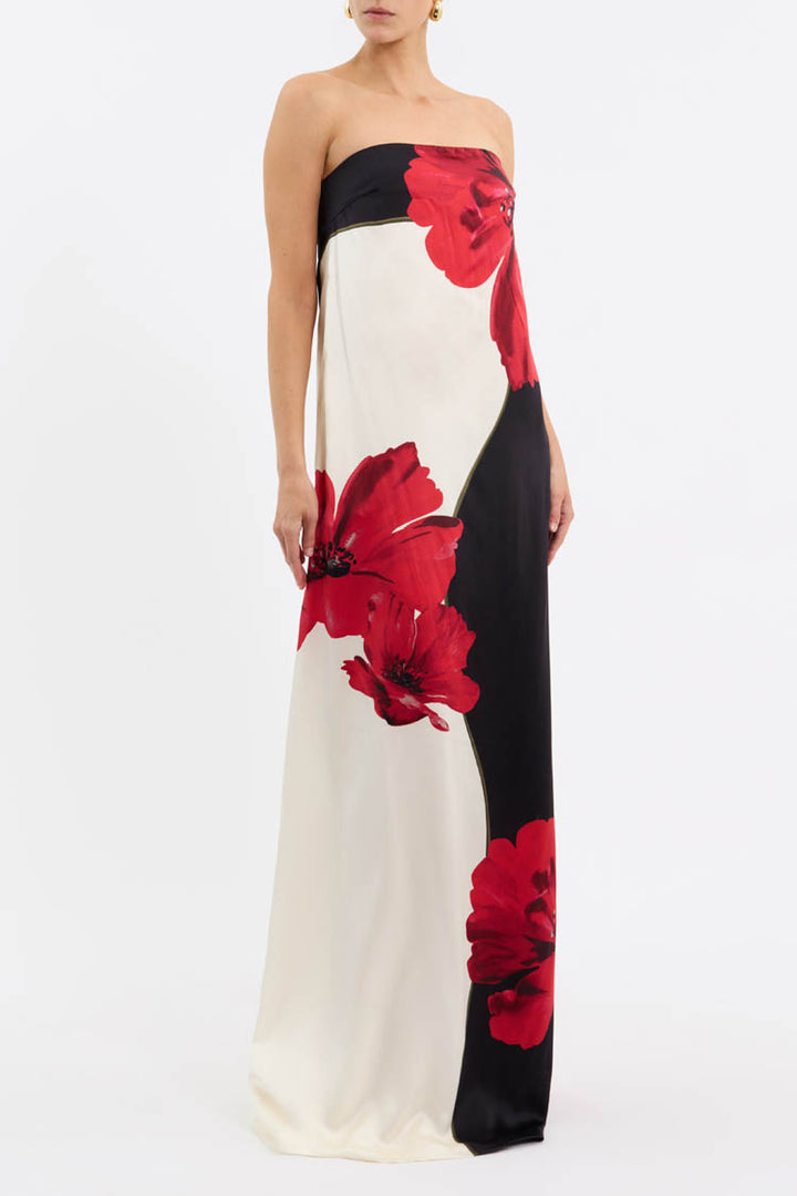 Amapola Maxi Dress in Poppy Print