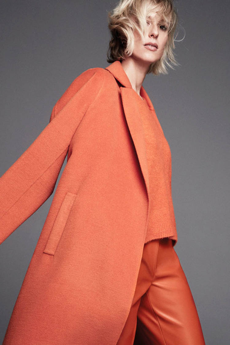 Amazing Coat w Tie in Orange