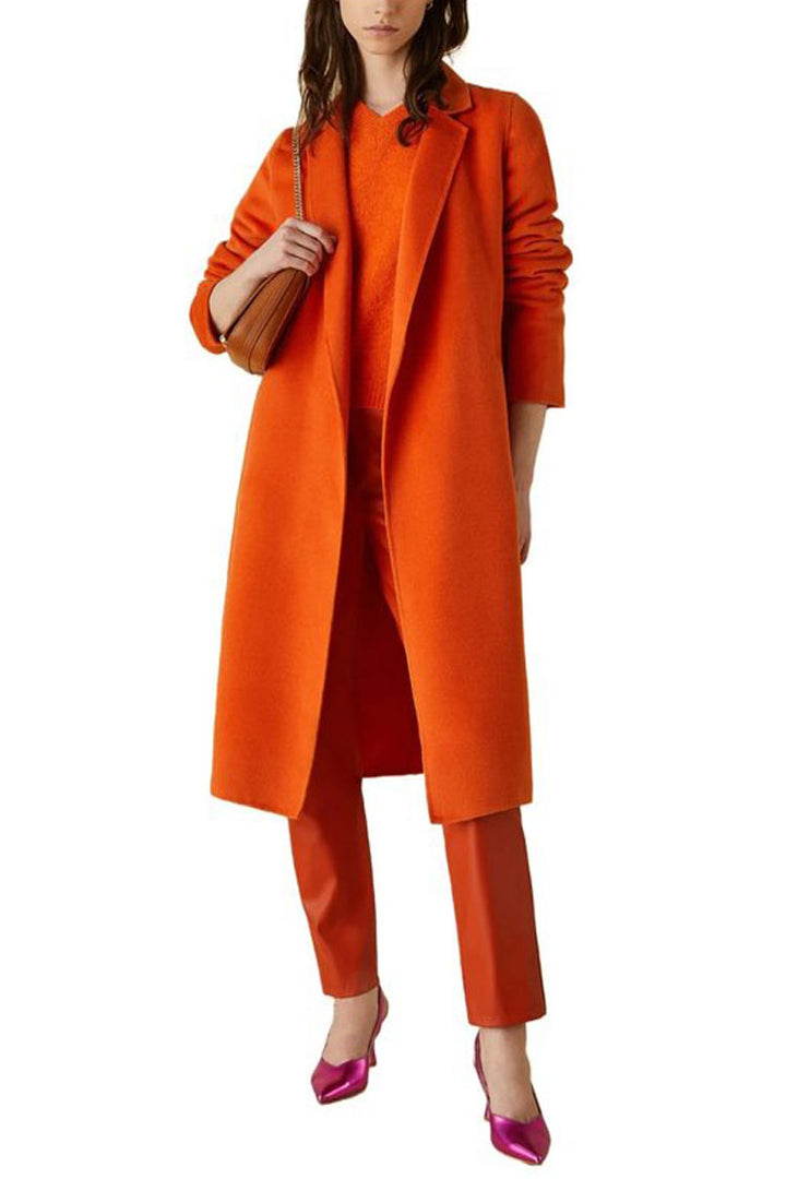 Amazing Coat w Tie in Orange