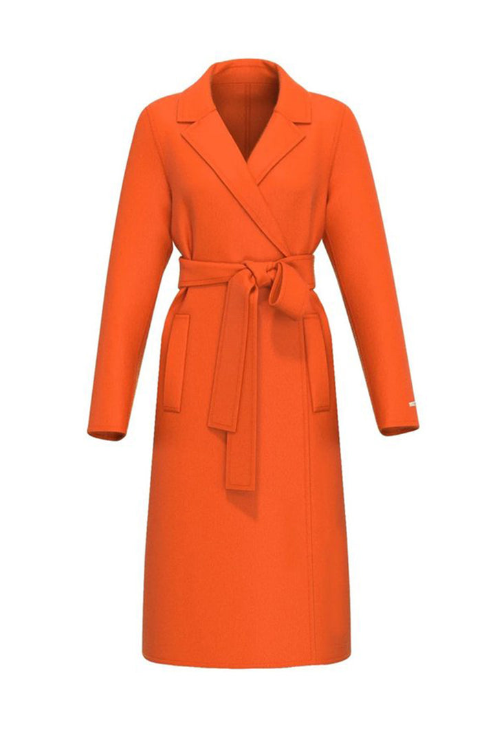 Amazing Coat w Tie in Orange