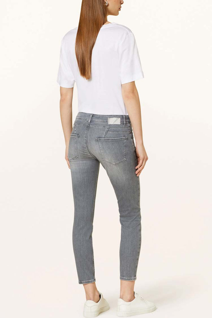 Ana S 7/8 Jeans w Rhinstones in Used Grey