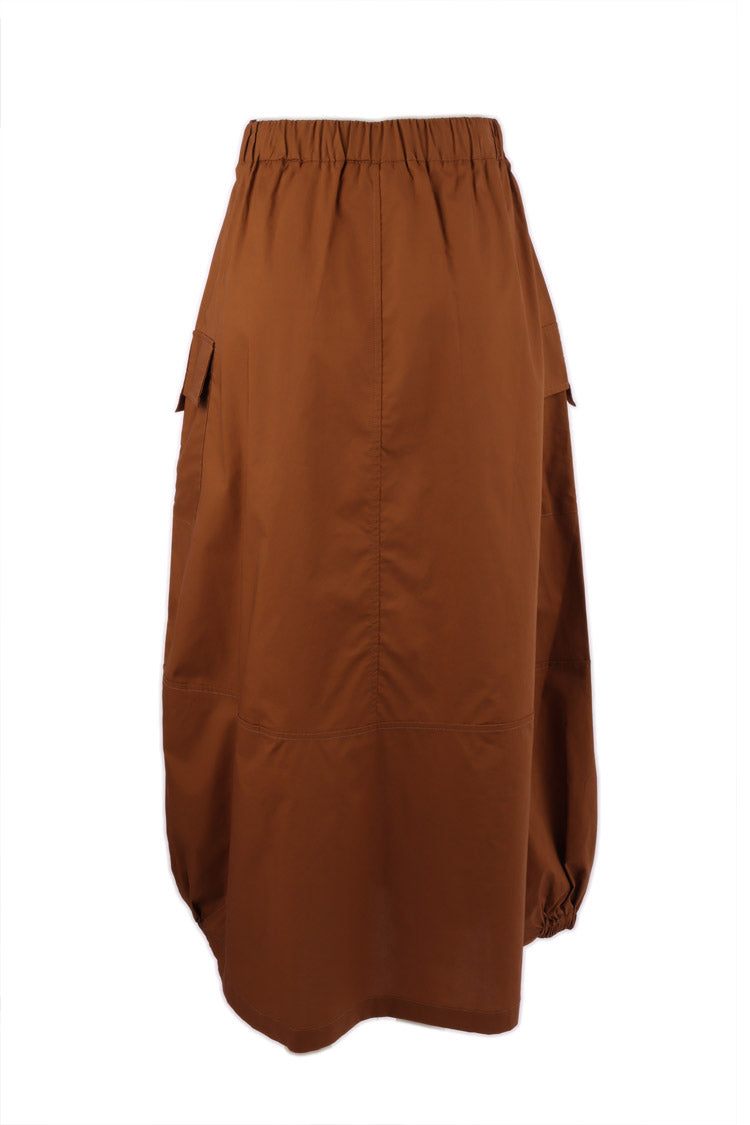 Anais Midi Skirt in Bronze