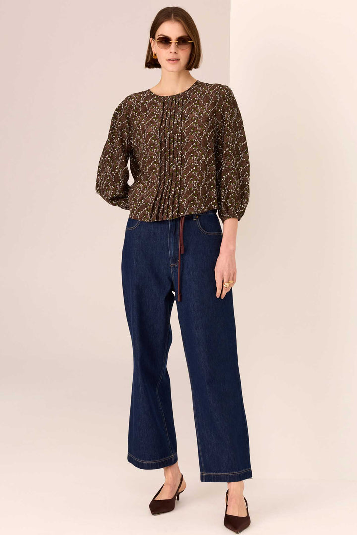 Andie Cropped Jean in Dark Wash